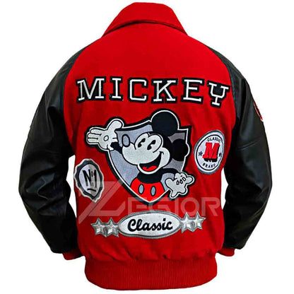 Michael Jackson Mickey Mouse Varsity Jacket