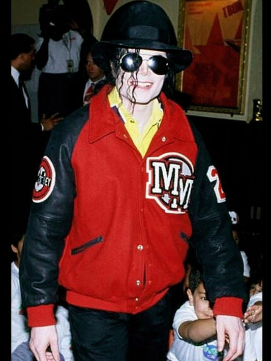 Michael Jackson Mickey Mouse Varsity Jacket