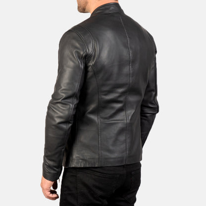 Men Brandy Biker Leather Jacket | Premium