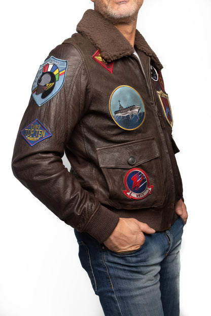 Tom Cruise Peter Maverick Leather Jacket - Zegior Zegior